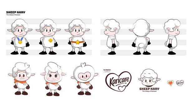 可瑞康3绵羊奶粉IP形象设计