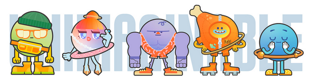 3D吉祥物：原创IP | 不可思e的星球