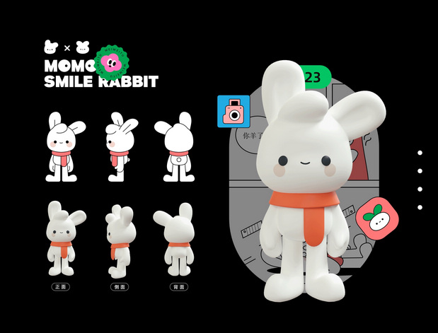 笑对2023-momo兔IP形象设计