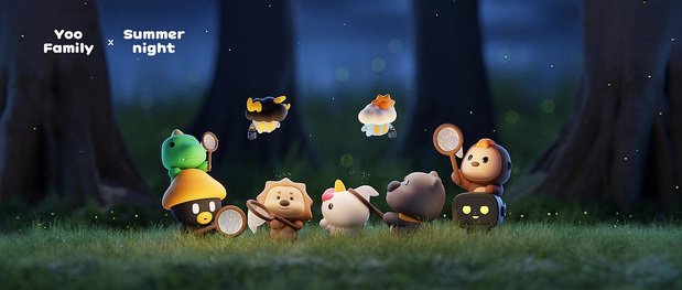 3D吉祥物：YooFamily夏日系列图集系列