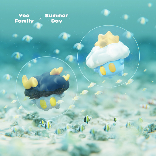 3D吉祥物：Yoo family夏日&森林音乐会