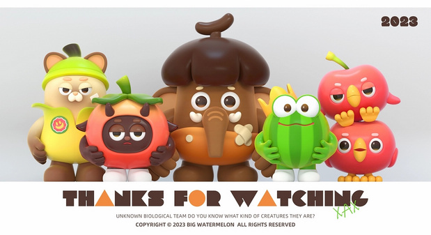 3D吉祥物：FOAO Team丨非知名生物