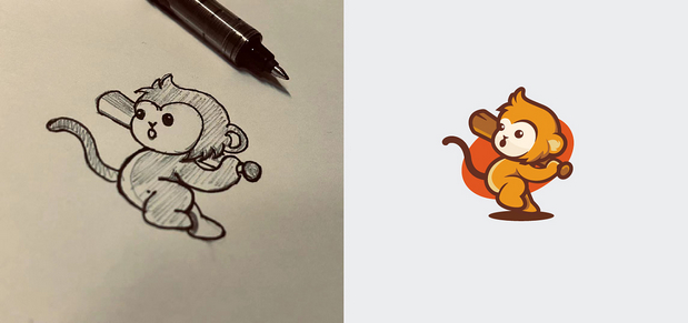 Vector mascots logoⅣ