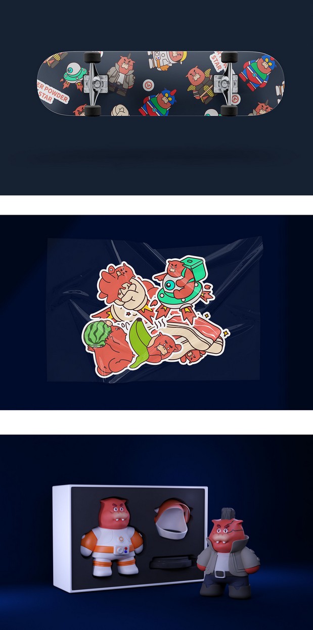 3D吉祥物：hema星云“河粉星”的丸仔