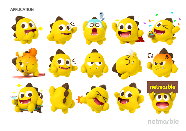 3D吉祥物：Netmarble Friends