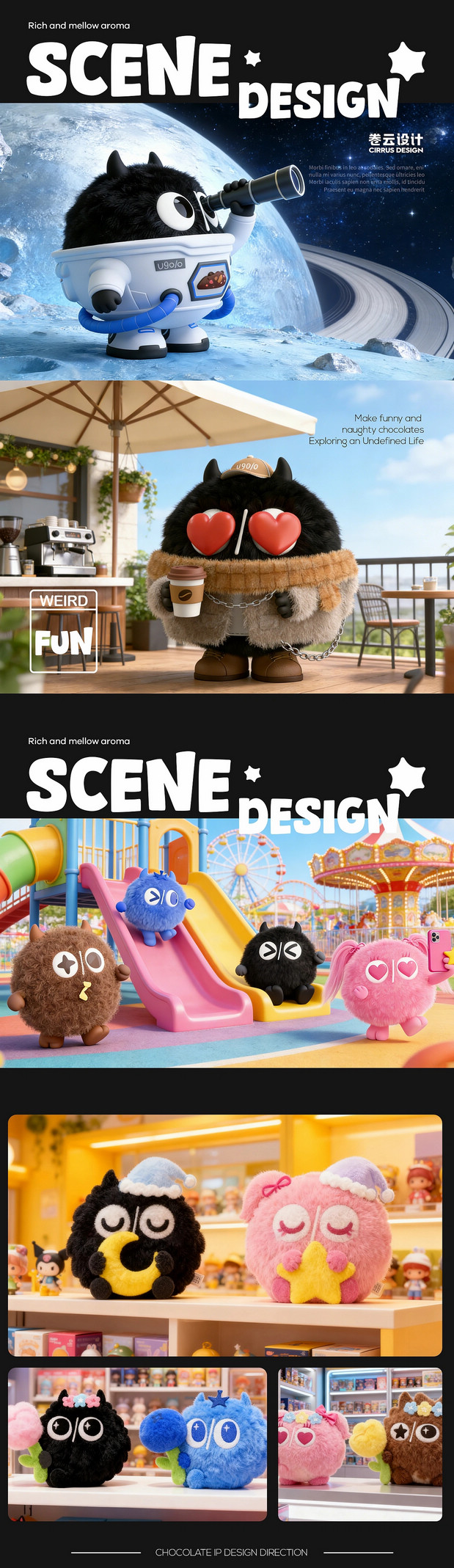 丑八怪家族IP设计 怪兽IP设计