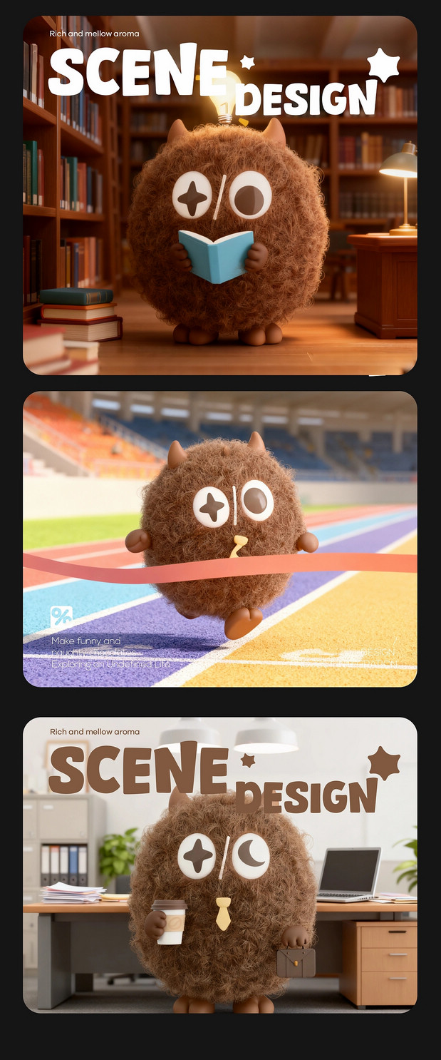 丑八怪家族IP设计 怪兽IP设计