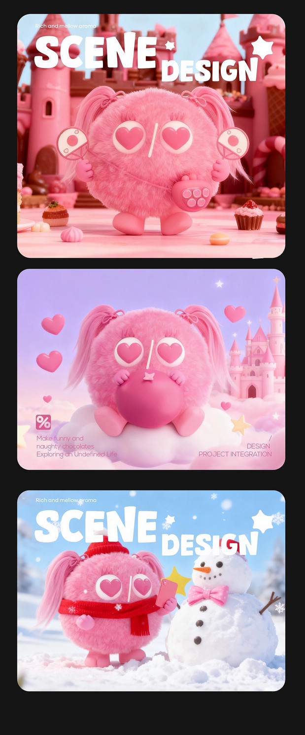 丑八怪家族IP设计 怪兽IP设计